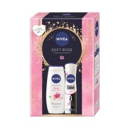 Nivea Soft Rose ženski set (gel 250ml + deo 150ml)
