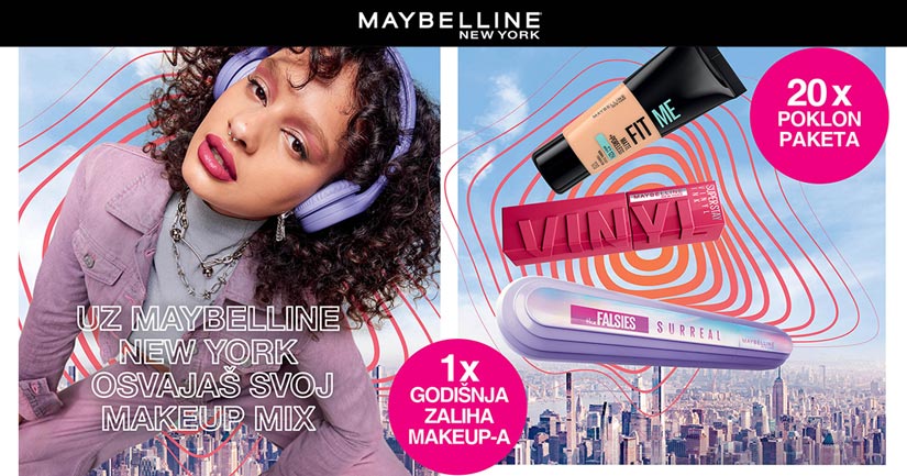 Uz Maybelline osvajaš svoj make up mix!
