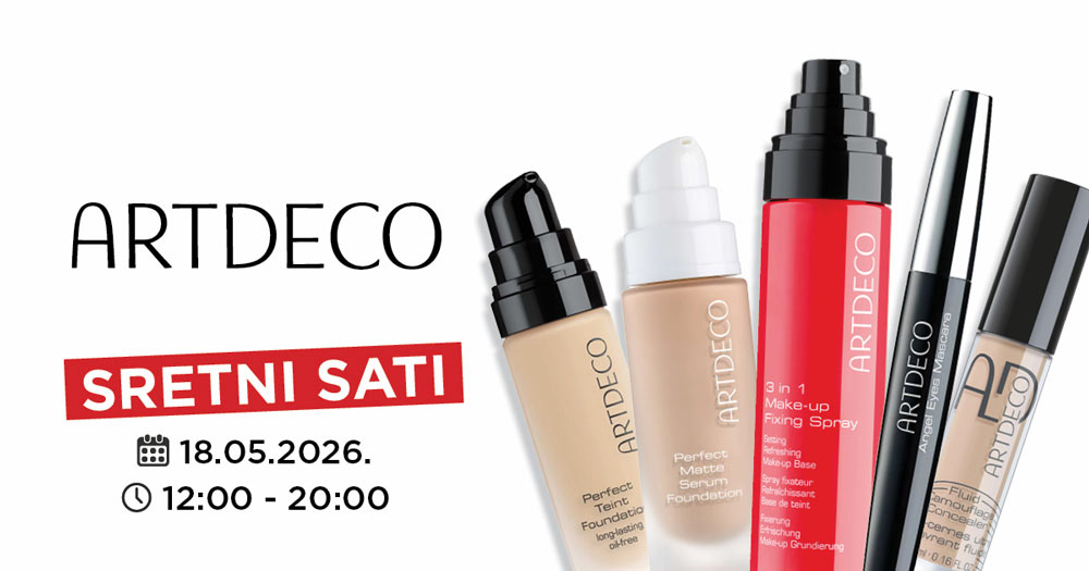 Artdeco | Sretni sati, ponedjeljak 18.05.2026.