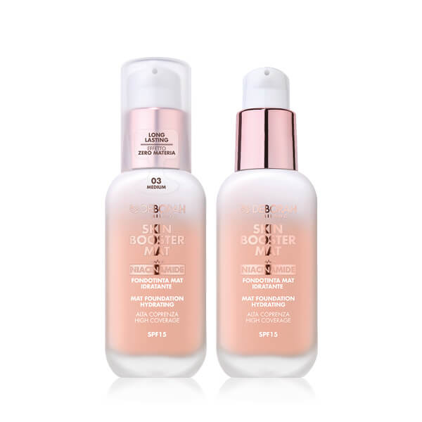 Deborah Skin Booster Mat tekući puder s niacinamidom SPF15 03 medium