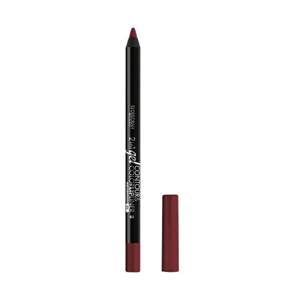 Deborah 2u1 Gel Contour and Colour olovka za usne 06 deep cherry